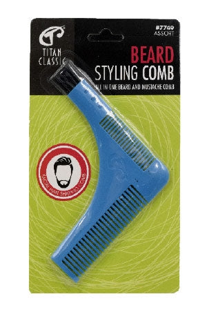 Titan Classic Beard Style Comb - Assorted Colors